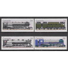 Canada - Correo 1986 Yvert 978/81 ** Mnh Trenes