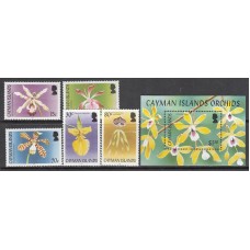 Caimanes - Correo Yvert 985/9+H.42 ** Mnh Flores