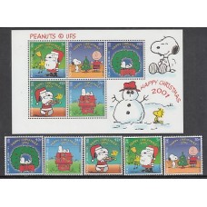 Gibraltar - Correo 2001 Yvert 985/9+H.48 ** Mnh Navidad