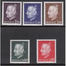 Monaco - Correo 1974 Yvert 992/6 ** Mnh   Rainiero III