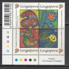 Singapur - Correo Yvert 997/1000 ** Mnh  Festival de Artes