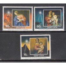 Santa Lucia - Correo Yvert 997/9 ** Mnh Navidad