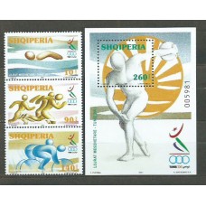 Albania Correo 2001 Yvert 2571/3 + Hb 104 ** Mnh Juegos Mediterraneos