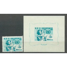 Albania Correo 1959 Yvert 515 + Hb 6 Mh *