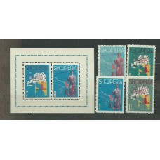 Albania Correo 1962 Yvert 589/92 + Hb 6E Mnh ** Turismo