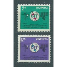 Albania Correo 1965 Yvert 765/6 Mnh ** Telecomunicaciones Uit