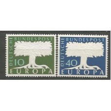 Tema Europa 1957 Alemania Yvert 140/1 * Mnh