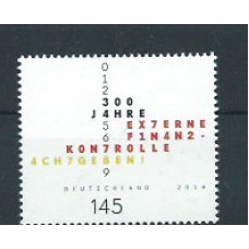 Alemania Federal Correo 2014 Yvert 2920 ** Mnh 300 Anº Control Financiero Externo