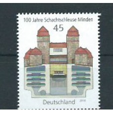 Alemania Federal Correo 2014 Yvert 2922 ** Mnh 100 Anº Esclusas de Minden