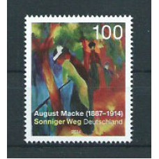 Alemania Federal Correo 2014 Yvert 2917 ** Mnh Mnh August Macke