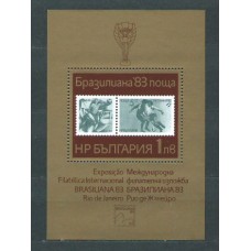 Bulgaria - Hojas 1983 Yvert 111 ** Mnh Deportes