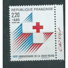 Francia - Correo 1988 Yvert 2555a ** Mnh  Cruz roja
