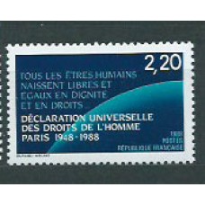 Francia - Correo 1988 Yvert 2559 ** Mnh  Derechos del hombre