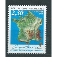 Francia - Correo 1990 Yvert 2662 ** Mnh  Mapa