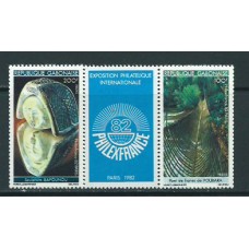 Gabon - Correo Yvert 493/94A ** Mnh