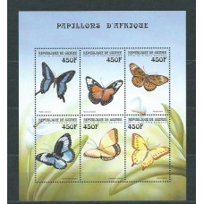 Guinea Republique - Correo Yvert 1751/6 ** Mnh  Fauna mariposas