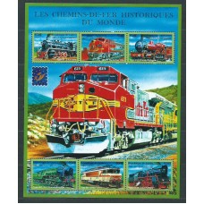 Guinea Republique - Correo Yvert 2150CL/CR ** Mnh  Trenes