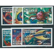 Guinea Republique - Correo Yvert 451/6 Sin dentar ** Mnh  Fauna prehistoria