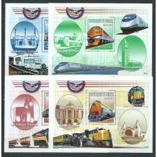 Guinea Republique - Hojas Yvert 204A/D ** Mnh  Trenes