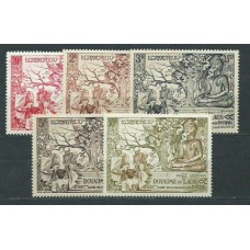 Laos - Correo 1956 Yvert 30/2+A.20/1 * Mh