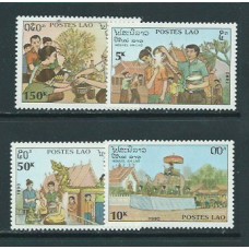 Laos - Correo 1990 Yvert 981/5 ** Mnh