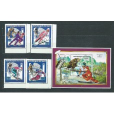 Mali - Correo Yvert 598/601+H.28 ** Mnh  Olimpiadas de Lillehammer