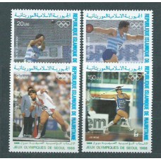 Mauritania - Aereo Yvert 259/62 ** Mnh  Olimpiadas de Seul