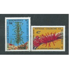 Nueva Caledonia - Correo Yvert 418+A184 ** Mnh Flores