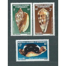 Nueva Caledonia - Correo Yvert 446/8 ** Mnh Fauna. Conchas