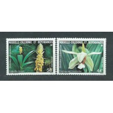 Nueva Caledonia - Correo Yvert 520/1 ** Mnh Flores. Orquideas