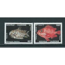 Nueva Caledonia - Correo Yvert 617/8 ** Mnh Fauna.Peces