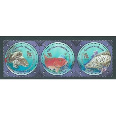 Nueva Caledonia - Correo Yvert 890/2 ** Mnh Fauna. Peces