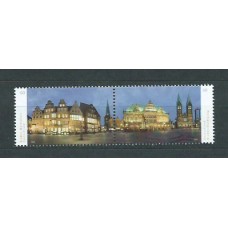 Alemania Federal Correo 2014 Yvert 2902/3 ** Mnh Plaza del Mercado de Bremen