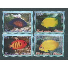 Polinesia - Correo Yvert 744/7 ** Mnh Fauna. Peces