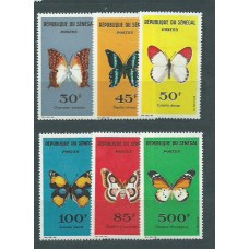 Senegal - Correo Yvert 226/31 ** Mnh  Fauna mariposas