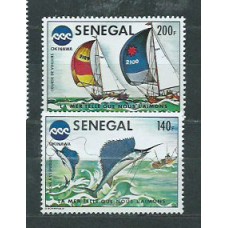 Senegal - Correo Yvert 421/2 ** Mnh  Fauna. Barcos