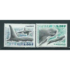 San Pierre y Miquelon - Correo Yvert 738/9 ** Mnh Fauna. Cetaceos