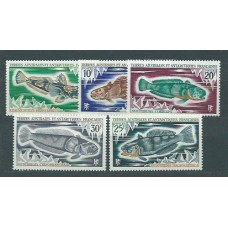 Tierras Australes - Correo Yvert 34/8 ** Mnh Fauna. Peces