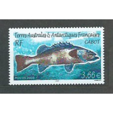 Tierras Australes - Correo Yvert 359 ** Mnh Fauna. Peces