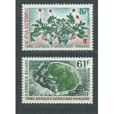 Tierras Australes - Correo Yvert 52/3 ** Mnh Flores