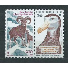 Tierras Australes - Aereo Yvert 86/7 ** Mnh Fauna