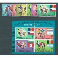 Togo - Correo Yvert 662/6+A 132/4+H 44 ** Mnh  Deportes fúitbol