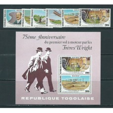 Togo - Correo Yvert 914/5+A 338/41+H 114 ** Mnh  Avión