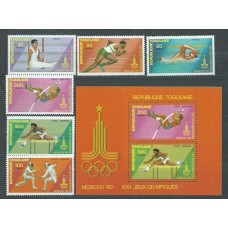 Togo - Correo Yvert 978/80+A 415/7+H 137 ** Mnh  Olimpiadas de Moscu