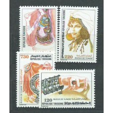 Tunez - Correo Yvert 1168/71 ** Mnh  Joyería