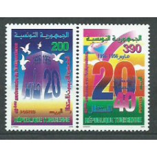 Tunez - Correo Yvert 1263/4 ** Mnh