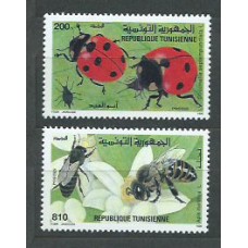 Tunez - Correo Yvert 1266/7 ** Mnh  Fauna insectos