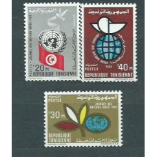 Tunez - Correo Yvert 559/61 ** Mnh  ONU