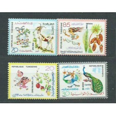 Tunez - Correo Yvert 900/3 ** Mnh  Flora y Fauna