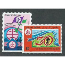 Tunez - Correo Yvert 964/65 ** Mnh  Scoutismo